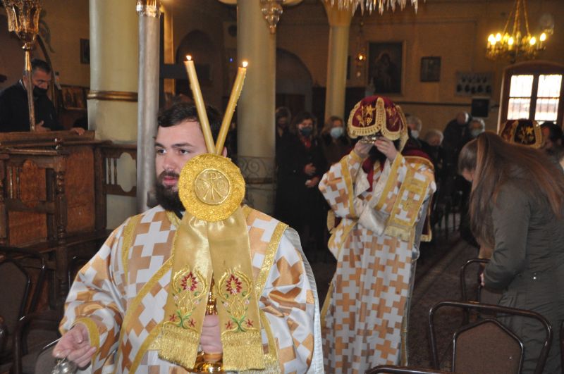 Ὁ Σεβασμιώτατος Μητροπολίτης Δράμας κ. Παῦλος στό Δοξάτο